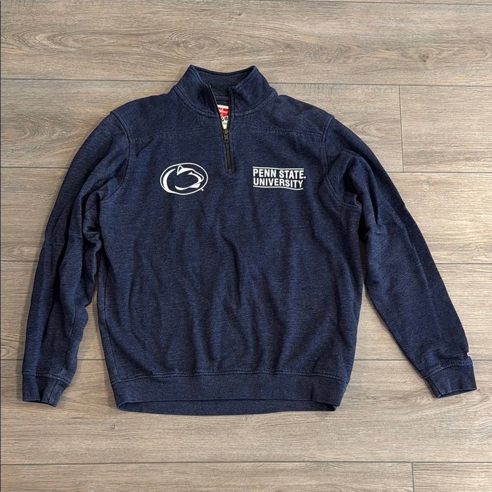 Penn State University Quarter Zip Sweater (Blue) - Small